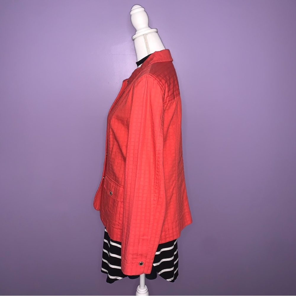 Vintage Coldwater Creek Orange Textured Jacket - Picture 8 of 13